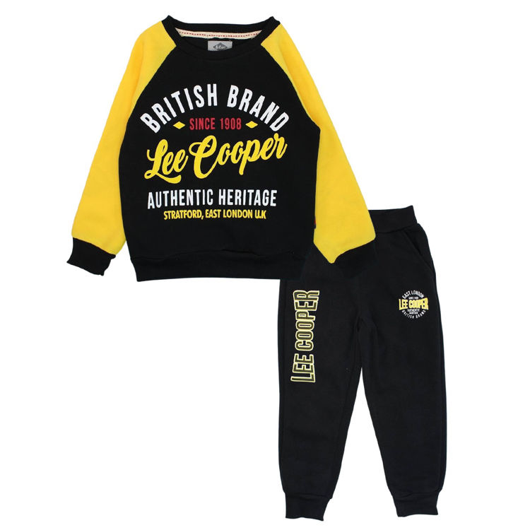 Picture of GLC2202-BOYS THICK THERMAL FLEECY LEE COOPER 2 PCS TRACKSUIT